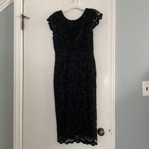 ABS size small black lace dress